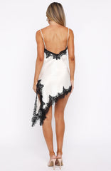 Behind The Light Lace Mini Dress Cream