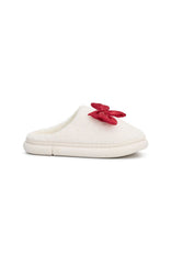 Sophie Slippers White/Red