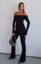 For The Girls Long Sleeve Jumpsuit Black