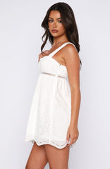 Let It Flow Mini Dress White