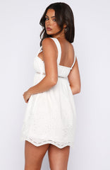 Let It Flow Mini Dress White