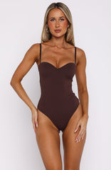 Stuck To You Bodysuit Chocolate
