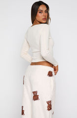 Bedtime Glow Long Sleeve Pyjama Top Cream