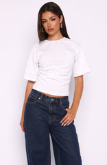 Destination Unknown Boxy Tee White