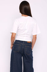 Destination Unknown Boxy Tee White
