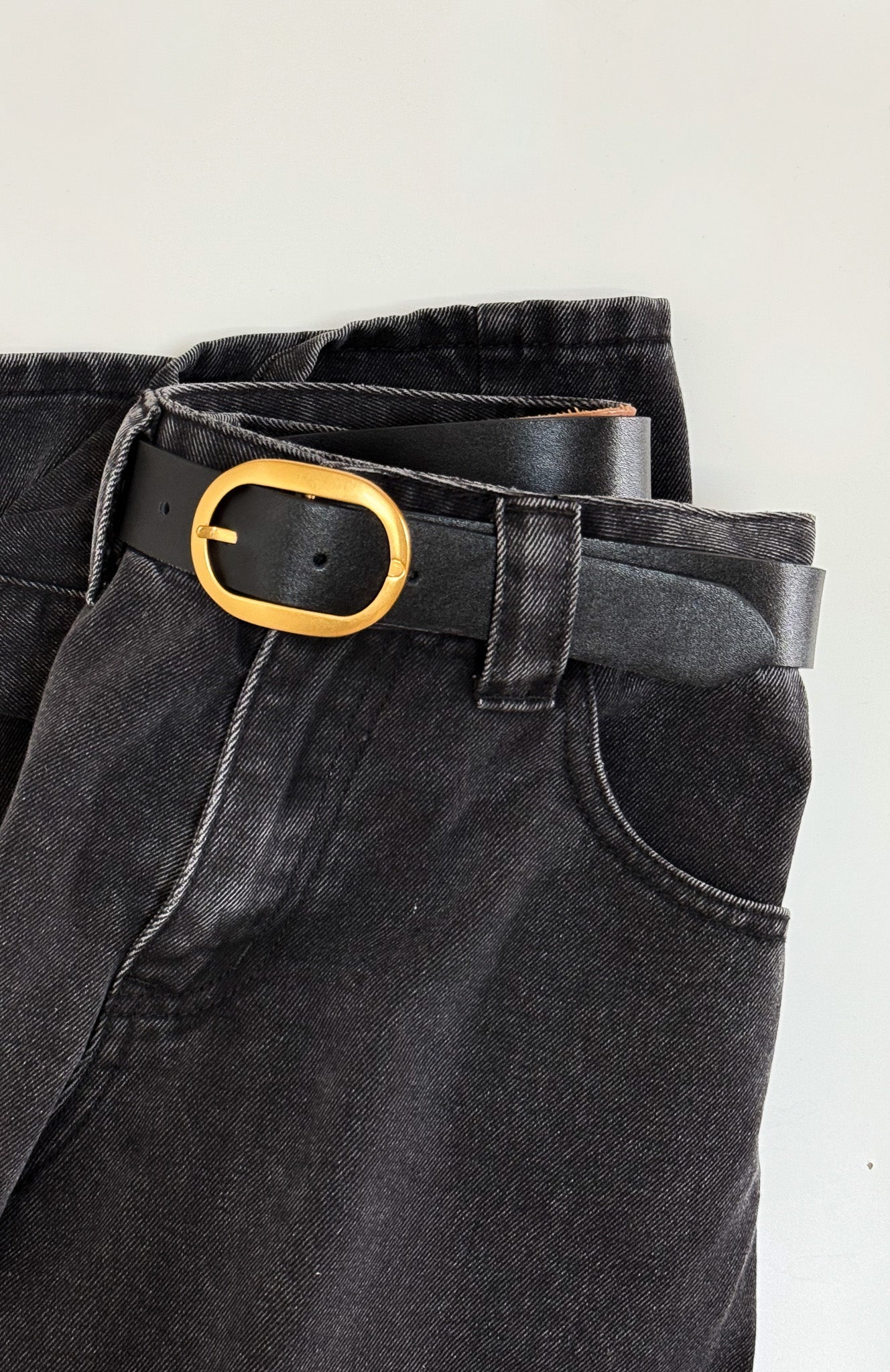 Kelvis Belt Black PU