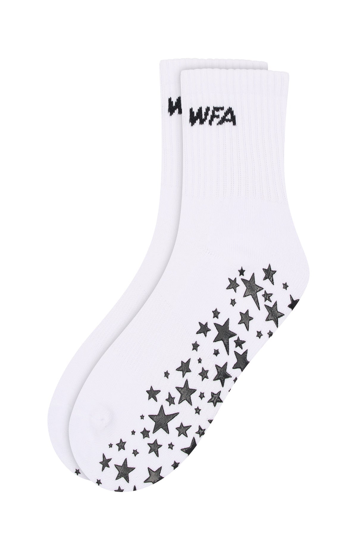 No Slowing Down Grip Socks White/Black