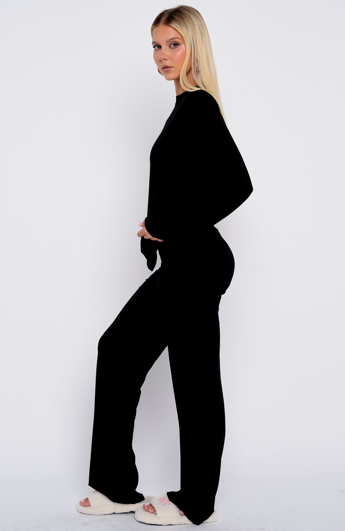 Slow Life Pyjama Pants Black